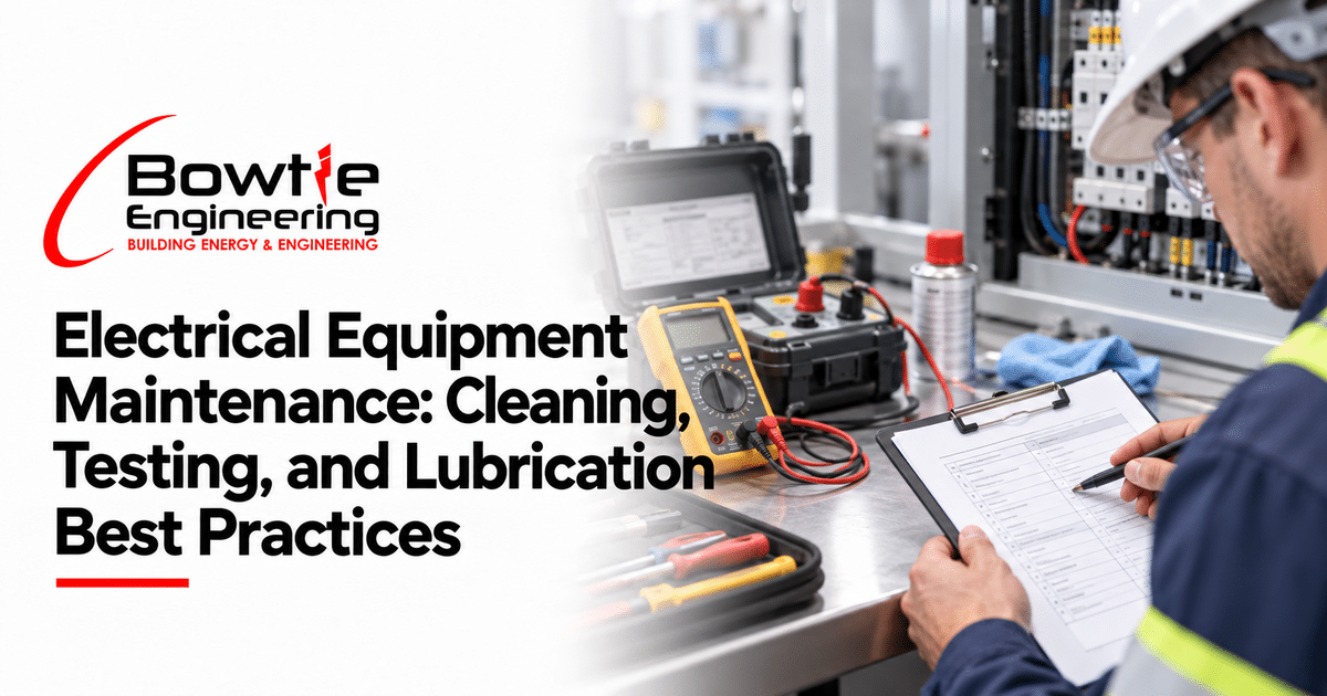 Bowtie Engineering: Electrical Equipment Maintenance: Cleaning, Testing, and Lubrication Best Practices