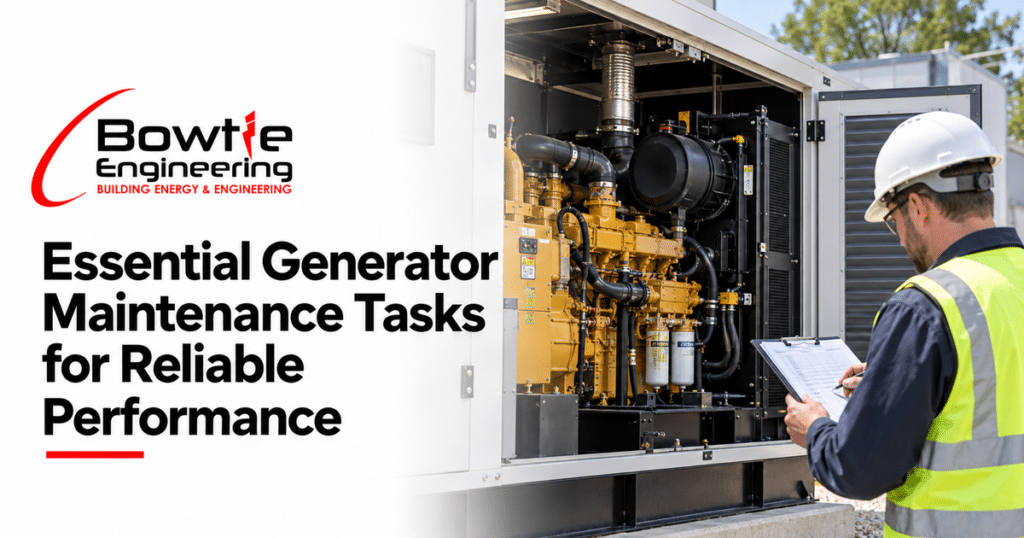 Bowtie Engineering: Essential Generator Maintenance Tasks for Reliable Performance