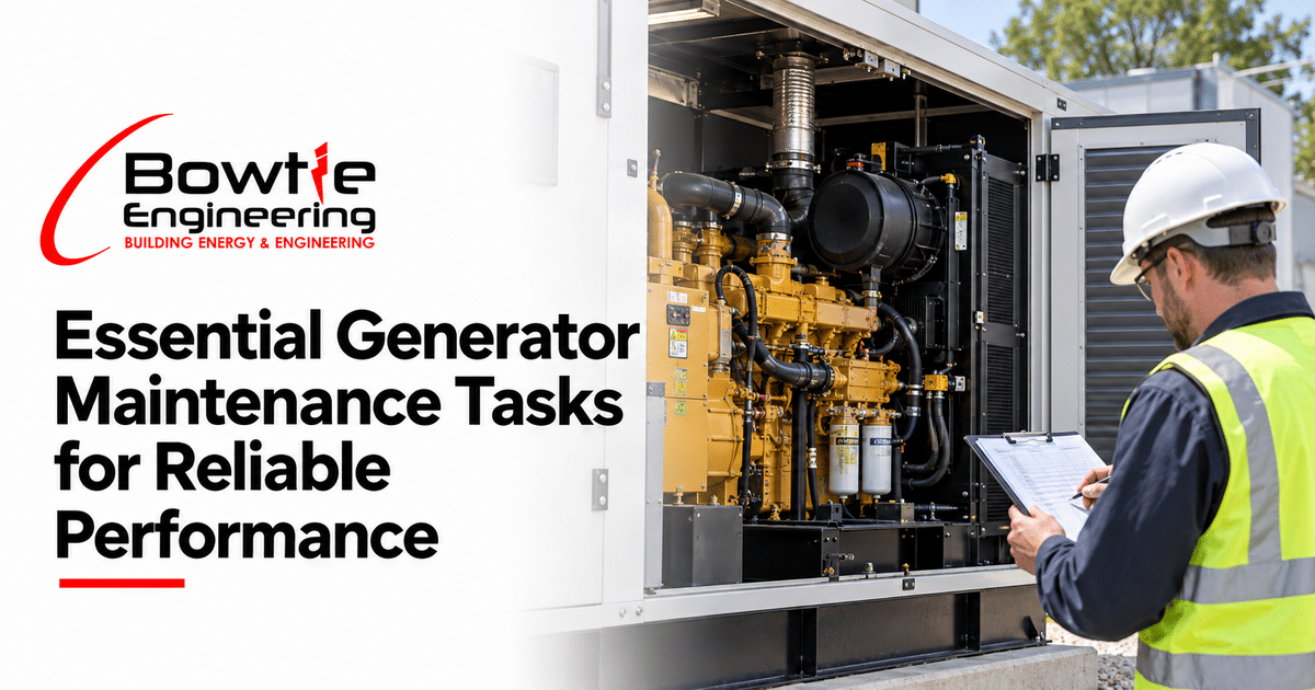 Bowtie Engineering: Essential Generator Maintenance Tasks for Reliable Performance
