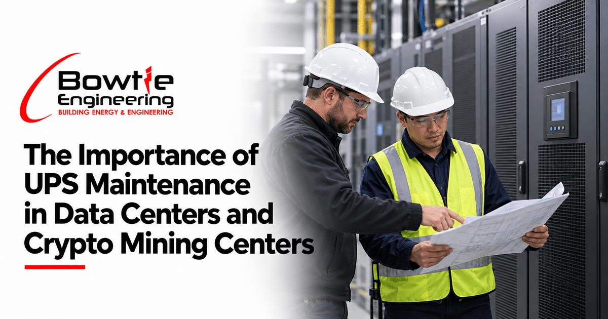 Bowtie Engineering: The Importance of UPS Maintenance in Data Centers and Crypto Mining Centers