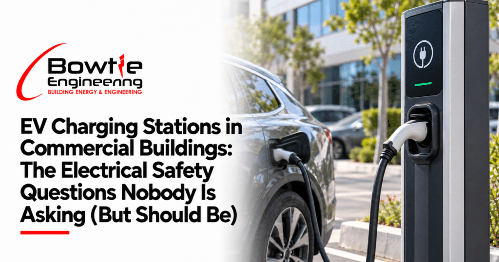 Bowtie Engineering: EV Charging Stations in Commercial Buildings: The Electrical Safety Questions Nobody Is Asking (But Should Be)