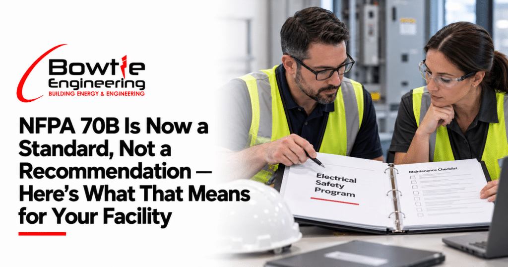 Bowtie Engineering: NFPA 70B Is Now a Standard, Not a Recommendation — Here’s What That Means for Your Facility