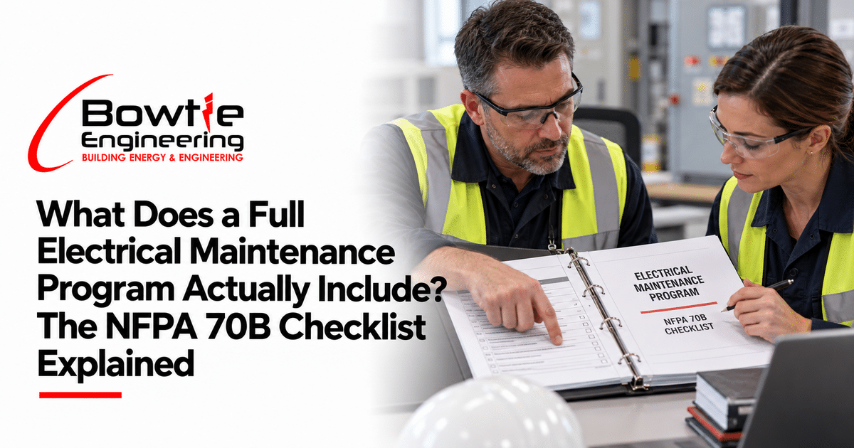 Bowtie Engineering: What Does a Full Electrical Maintenance Program Actually Include? The NFPA 70B Checklist Explained