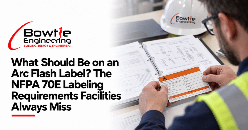 Bowtie Engineering: What Should Be on an Arc Flash Label? The NFPA 70E Labeling Requirements Facilities Always Miss