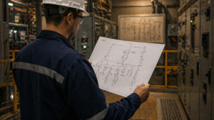 single line diagram electrical facility