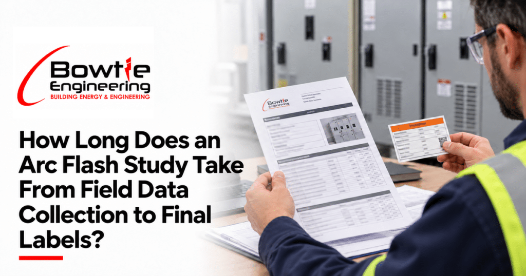 Bowtie Engineering: How Long Does an Arc Flash Study Take From Field Data Collection to Final Labels?