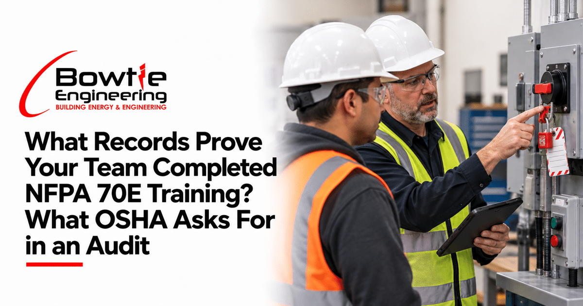 Bowtie Engineering: What Records Prove Your Team Completed NFPA 70E Training? What OSHA Asks For in an Audit
