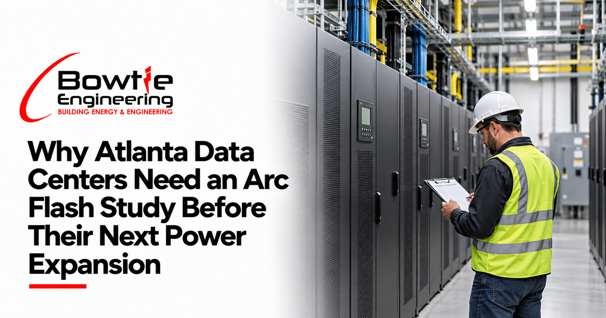 Bowtie Engineering: Why Atlanta Data Centers Need an Arc Flash Study Before Their Next Power Expansion