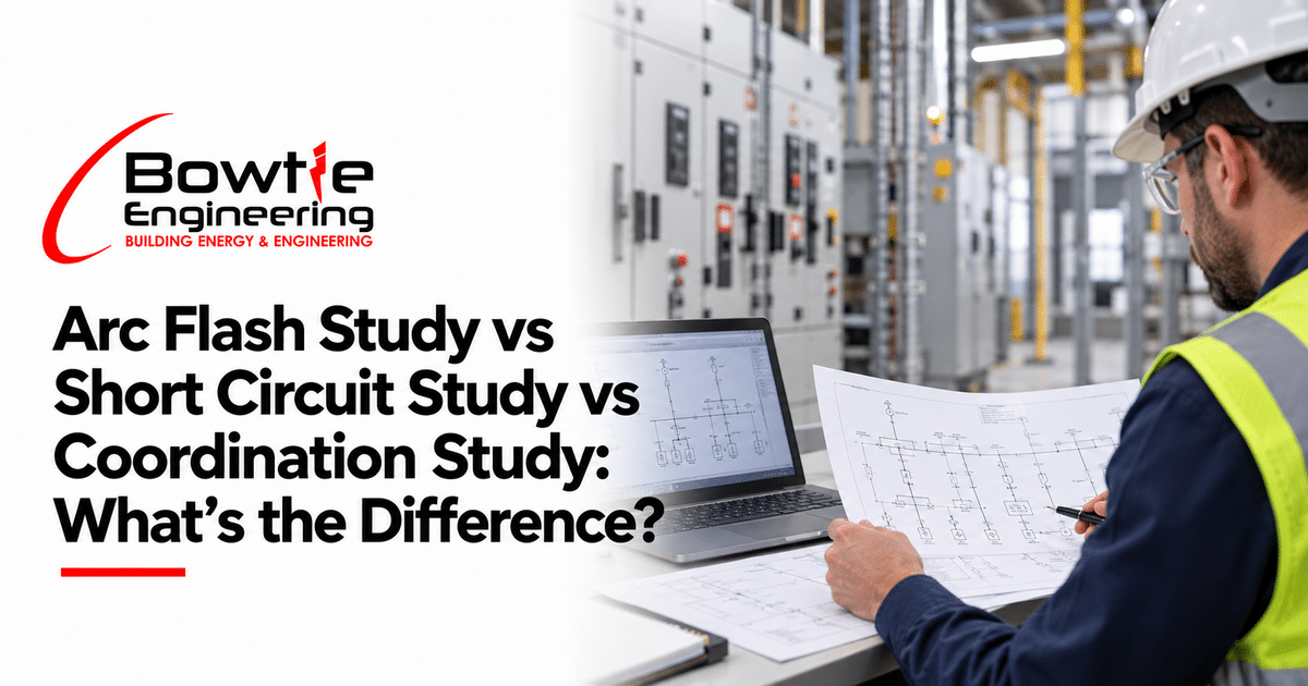 Bowtie Engineering: Arc Flash Study vs Short Circuit Study vs Coordination Study: What’s the Difference?