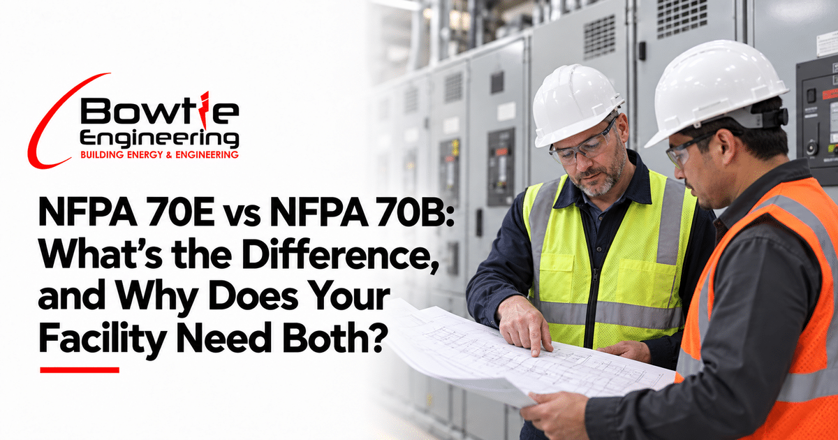 Bowtie Engineering: NFPA 70E vs NFPA 70B: What’s the Difference, and Why Does Your Facility Need Both?