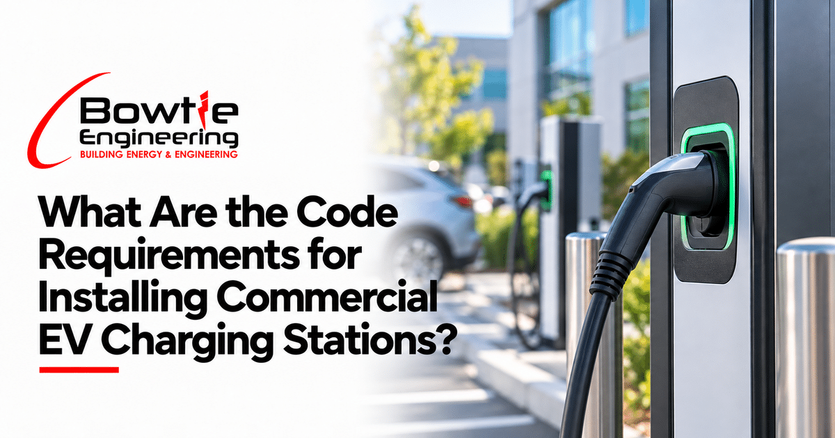 Bowtie Engineering: What Are the Code Requirements for Installing Commercial EV Charging Stations?
