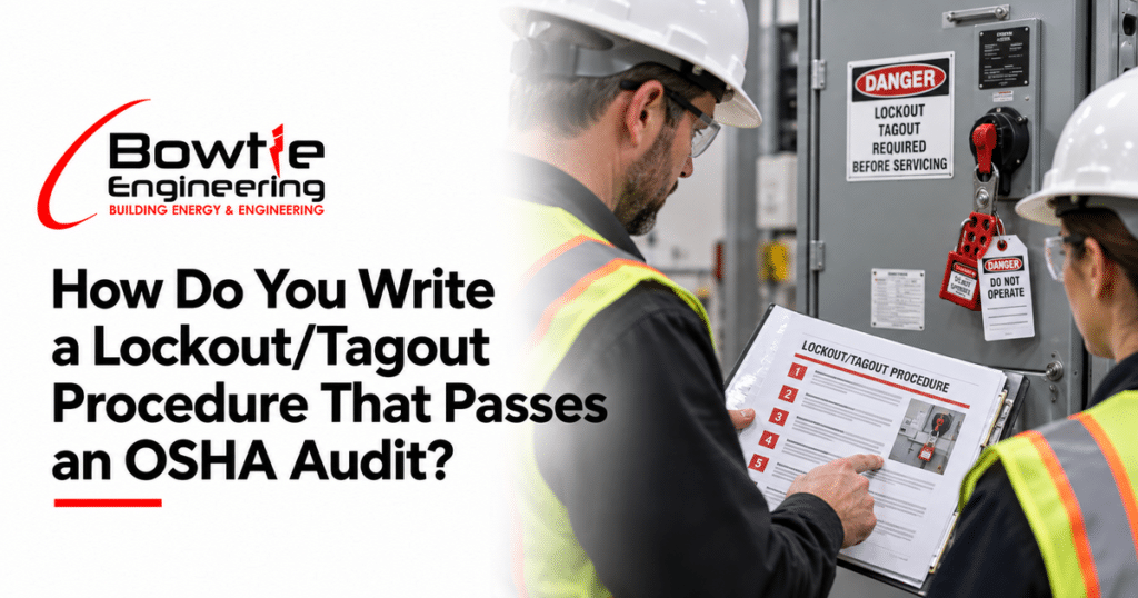 Bowtie Engineering: How Do You Write a Lockout/Tagout Procedure That Passes an OSHA Audit?