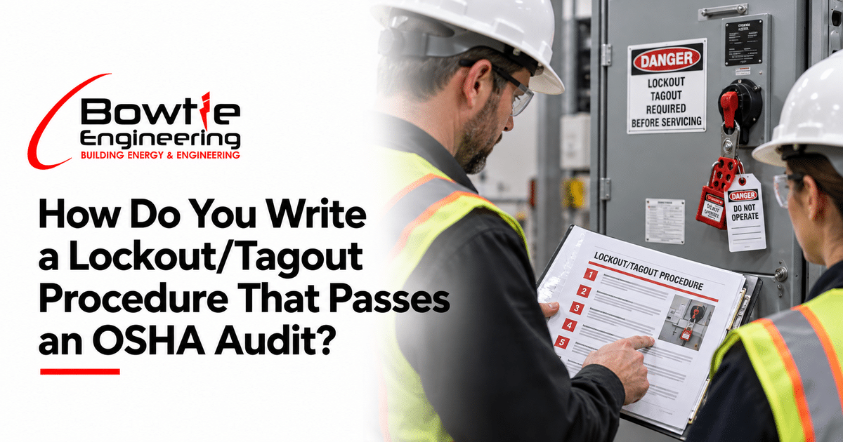 Bowtie Engineering: How Do You Write a Lockout/Tagout Procedure That Passes an OSHA Audit?