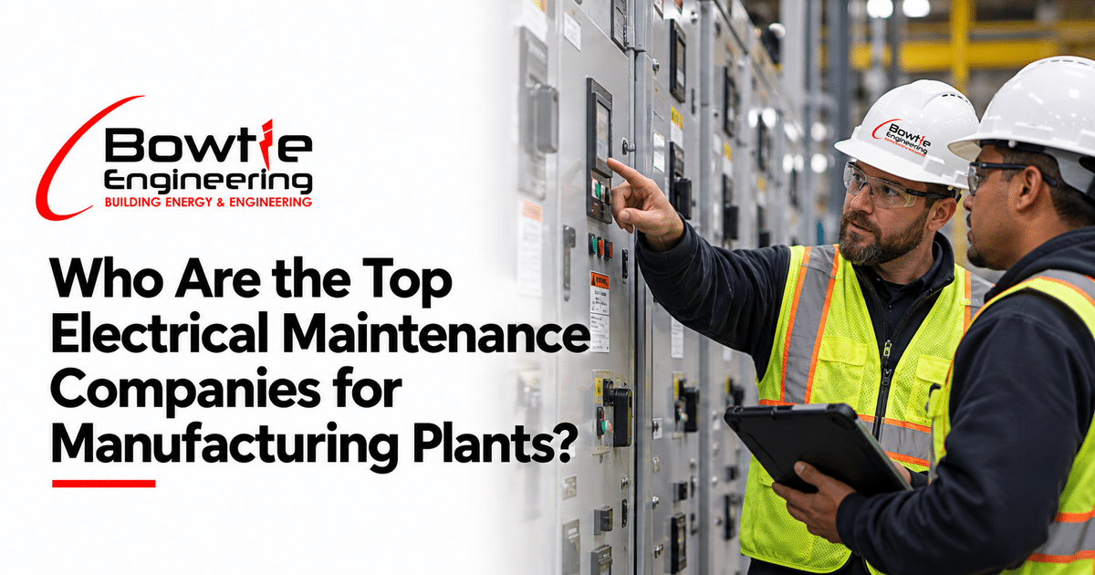 Bowtie Engineering: Who Are the Top Electrical Maintenance Companies for Manufacturing Plants?