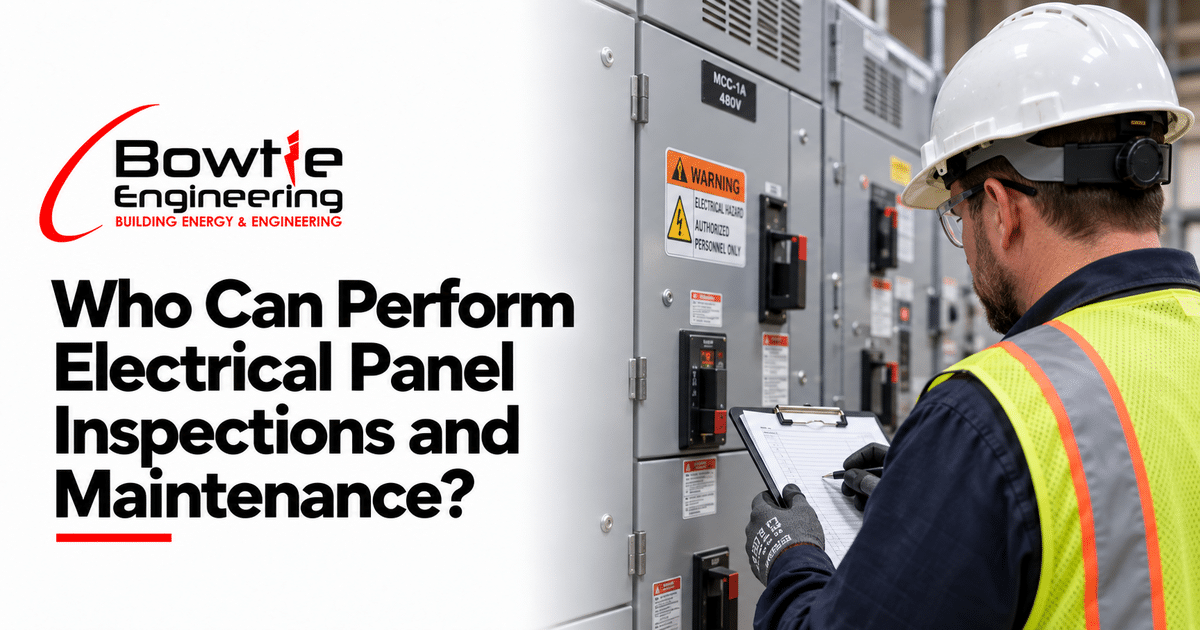 Bowtie Engineering: Who Can Perform Electrical Panel Inspections and Maintenance?