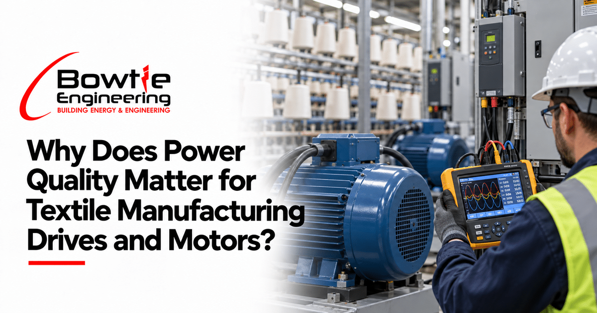Bowtie Engineering: Why Does Power Quality Matter for Textile Manufacturing Drives and Motors?