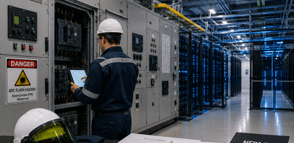 arc flash PPE assessments data centers